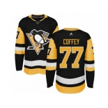 Youth Adidas Pittsburgh Penguins #77 Paul Coffey Premier Black Home NHL Jersey