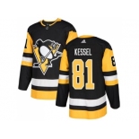 Youth Adidas Pittsburgh Penguins #81 Phil Kessel Black Home Authentic Stitched NHL Jersey