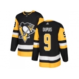 Youth Adidas Pittsburgh Penguins #9 Pascal Dupuis Black Home Authentic Stitched NHL Jersey