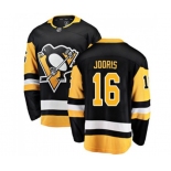 Youth Pittsburgh Penguins #16 Josh Jooris Authentic Black Home Fanatics Branded Breakaway NHL Jersey