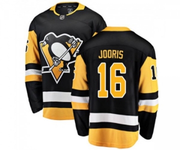 Youth Pittsburgh Penguins #16 Josh Jooris Authentic Black Home Fanatics Branded Breakaway NHL Jersey