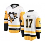 Youth Pittsburgh Penguins #17 Bryan Rust Fanatics Branded White Away Breakaway NHL Jersey