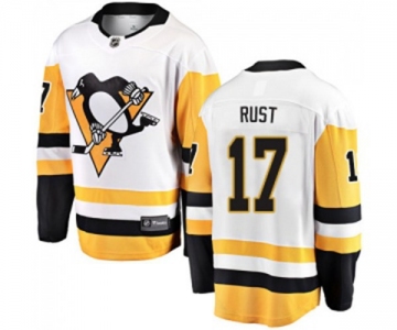 Youth Pittsburgh Penguins #17 Bryan Rust Fanatics Branded White Away Breakaway NHL Jersey