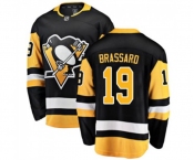 Youth Pittsburgh Penguins #19 Derick Brassard Authentic Black Home Fanatics Branded Breakaway NHL Jersey