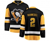 Youth Pittsburgh Penguins #2 Chad Ruhwedel Fanatics Branded Black Home Breakaway NHL Jersey