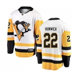 Youth Pittsburgh Penguins #22 Matt Hunwick Fanatics Branded White Away Breakaway NHL Jersey