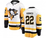 Youth Pittsburgh Penguins #22 Matt Hunwick Fanatics Branded White Away Breakaway NHL Jersey