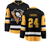 Youth Pittsburgh Penguins #24 Jarred Tinordi Fanatics Branded Black Home Breakaway NHL Jersey