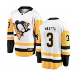 Youth Pittsburgh Penguins #3 Olli Maatta Fanatics Branded White Away Breakaway NHL Jersey