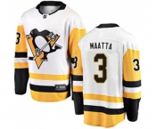 Youth Pittsburgh Penguins #3 Olli Maatta Fanatics Branded White Away Breakaway NHL Jersey