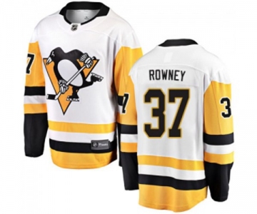 Youth Pittsburgh Penguins #37 Carter Rowney Fanatics Branded White Away Breakaway NHL Jersey