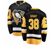 Youth Pittsburgh Penguins #38 Derek Grant Authentic Black Home Fanatics Branded Breakaway NHL Jersey