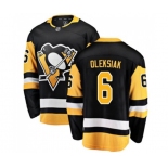 Youth Pittsburgh Penguins #6 Jamie Oleksiak Authentic Black Home Fanatics Branded Breakaway NHL Jersey