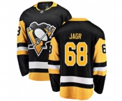 Youth Pittsburgh Penguins #68 Jaromir Jagr Fanatics Branded Black Home Breakaway NHL Jersey