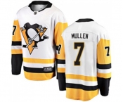 Youth Pittsburgh Penguins #7 Joe Mullen Fanatics Branded White Away Breakaway NHL Jersey