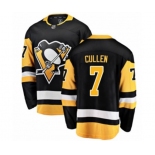 Youth Pittsburgh Penguins #7 Matt Cullen Authentic Black Home Fanatics Branded Breakaway NHL Jersey