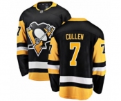 Youth Pittsburgh Penguins #7 Matt Cullen Authentic Black Home Fanatics Branded Breakaway NHL Jersey