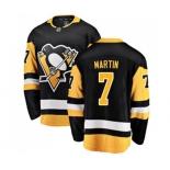 Youth Pittsburgh Penguins #7 Paul Martin Fanatics Branded Black Home Breakaway NHL Jersey