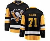 Youth Pittsburgh Penguins #71 Evgeni Malkin Fanatics Branded Black Home Breakaway NHL Jersey