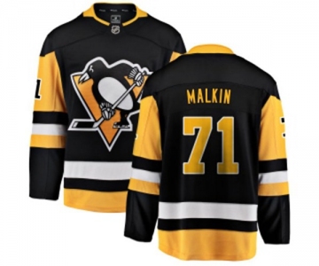 Youth Pittsburgh Penguins #71 Evgeni Malkin Fanatics Branded Black Home Breakaway NHL Jersey