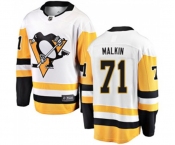 Youth Pittsburgh Penguins #71 Evgeni Malkin Fanatics Branded White Away Breakaway NHL Jersey