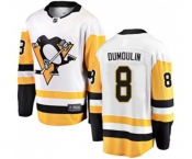 Youth Pittsburgh Penguins #8 Brian Dumoulin Fanatics Branded White Away Breakaway NHL Jersey