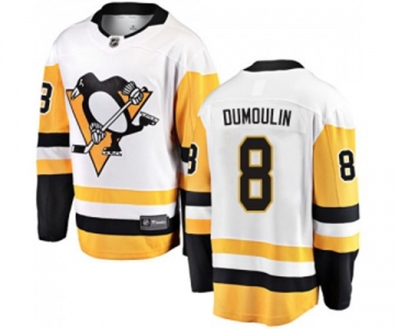 Youth Pittsburgh Penguins #8 Brian Dumoulin Fanatics Branded White Away Breakaway NHL Jersey