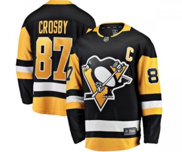 Youth Pittsburgh Penguins #87 Sidney Crosby Fanatics Branded Black Home Breakaway NHL Jersey