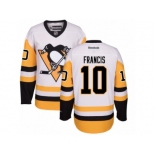 Youth Reebok Pittsburgh Penguins #10 Ron Francis Premier White Away NHL Jersey