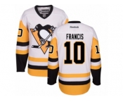 Youth Reebok Pittsburgh Penguins #10 Ron Francis Premier White Away NHL Jersey