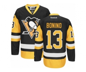 Youth Reebok Pittsburgh Penguins #13 Nick Bonino Premier Black Gold Third NHL Jersey