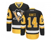 Youth Reebok Pittsburgh Penguins #14 Chris Kunitz Authentic Black Gold Third NHL Jersey