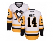 Youth Reebok Pittsburgh Penguins #14 Chris Kunitz Premier White Away NHL Jersey