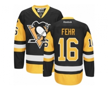 Youth Reebok Pittsburgh Penguins #16 Eric Fehr Premier Black Gold Third NHL Jersey