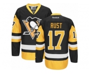 Youth Reebok Pittsburgh Penguins #17 Bryan Rust Premier Black Gold Third NHL Jersey