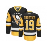 Youth Reebok Pittsburgh Penguins #19 Bryan Trottier Authentic Black Gold Third NHL Jersey