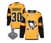 Youth Reebok Pittsburgh Penguins #30 Matt Murray Authentic Gold 2017 Stadium Series 2017 Stanley Cup Final NHL Jersey