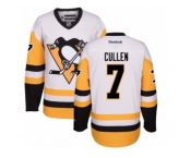 Youth Reebok Pittsburgh Penguins #7 Matt Cullen Premier White Away NHL Jersey