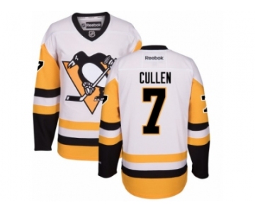 Youth Reebok Pittsburgh Penguins #7 Matt Cullen Premier White Away NHL Jersey