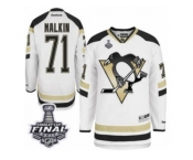 Youth Reebok Pittsburgh Penguins #71 Evgeni Malkin Authentic White 2014 Stadium Series 2017 Stanley Cup Final NHL Jersey