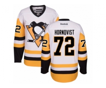 Youth Reebok Pittsburgh Penguins #72 Patric Hornqvist Premier White Away NHL Jersey