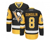 Youth Reebok Pittsburgh Penguins #8 Brian Dumoulin Premier Black Gold Third NHL Jerse