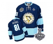 Youth Reebok Pittsburgh Penguins #81 Phil Kessel Authentic Navy Blue Third Vintage 2017 Stanley Cup Final NHL Jersey