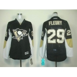 women nhl jerseys pittsburgh penguins #29 fleury black