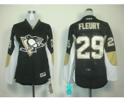 women nhl jerseys pittsburgh penguins #29 fleury black