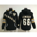 women nhl jerseys pittsburgh penguins #66 lemieux black[pullover hooded sweatshirt]