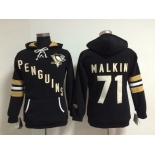 women nhl jerseys pittsburgh penguins #71 amlkin black[pullover hooded sweatshirt]