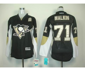 women nhl jerseys pittsburgh penguins #71 malkin black