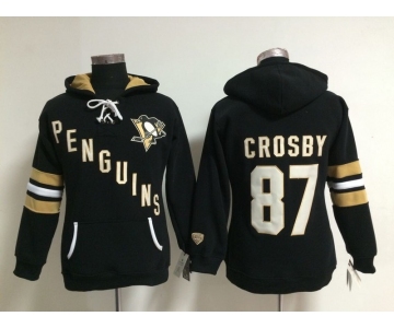 women nhl jerseys pittsburgh penguins #87 crosby black[pullover hooded sweatshirt]