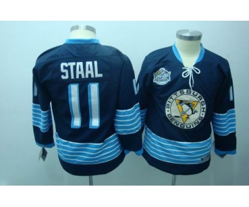 youth nhl jerseys pittsburgh penguins #11 staal blue [2011 winter classic]